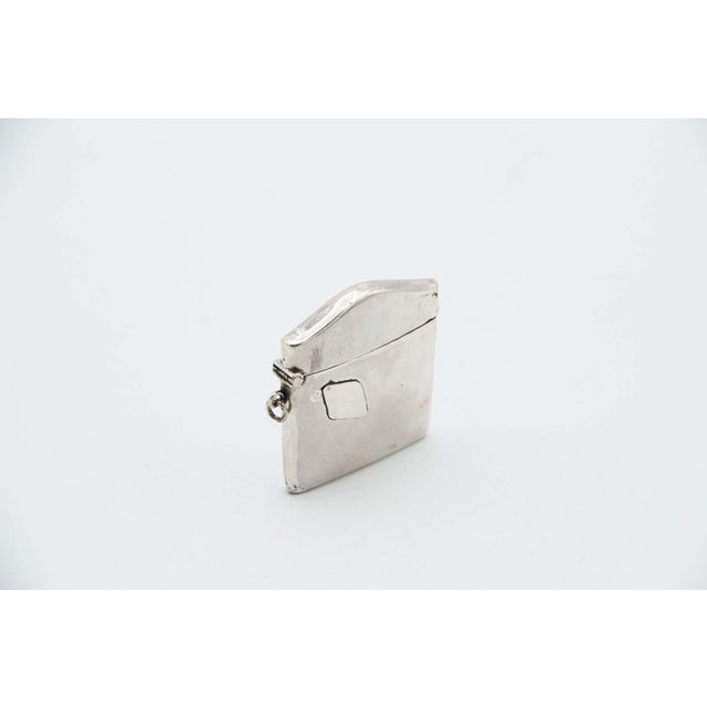 Silver Matchbox with Monogram Card, in Good conditions.