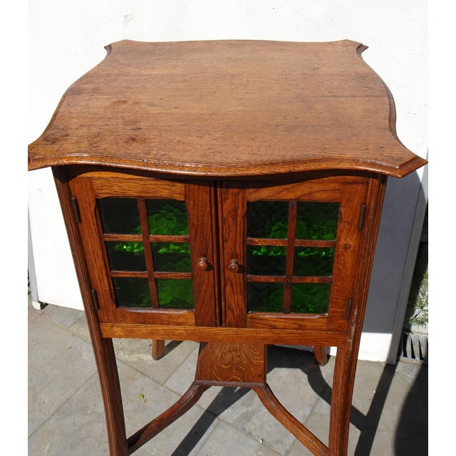 Art Nouveau Arts and Crafts Display Cabinet, 1890s For Sale - Image 13 of 18