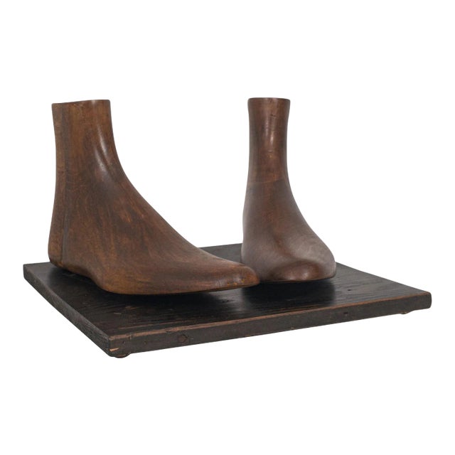 1910 Edwardian Decorative Antique Beech Shoe Lasts For Sale