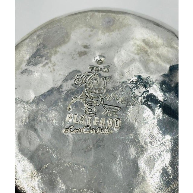 Whimsical 1960s Los Castillo Bee Pitcher With Malachite & Silver Inlay For Sale - Image 16 of 16