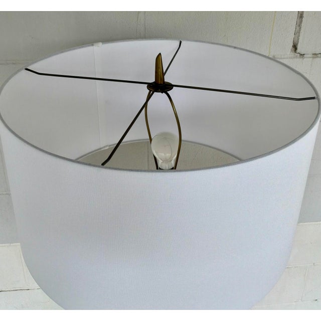 Modern Revelation Modern Antique Brass Wish Bone Tripod Floor Lamp For Sale - Image 3 of 6