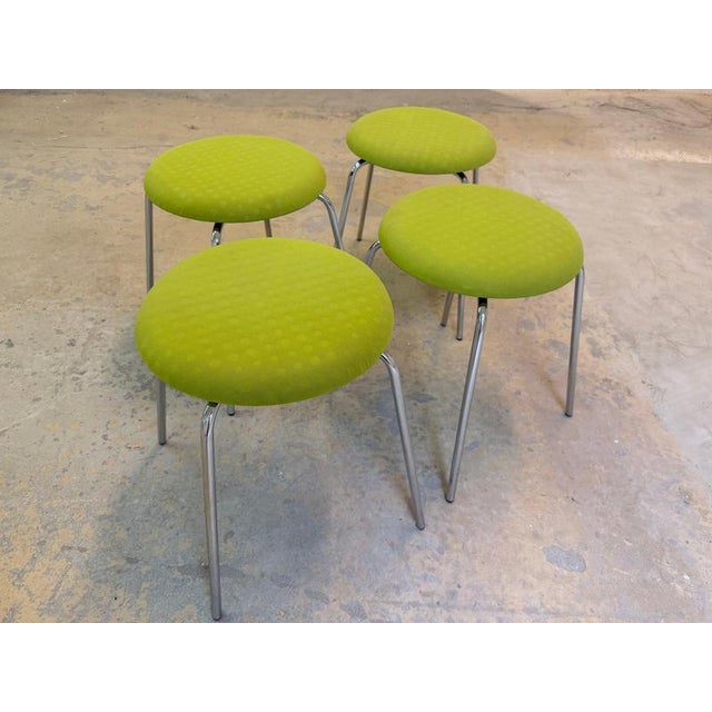 Green Upholstered Pastillo Stool by Ulla Christiansson for Karl Andersson & Söner For Sale - Image 9 of 11