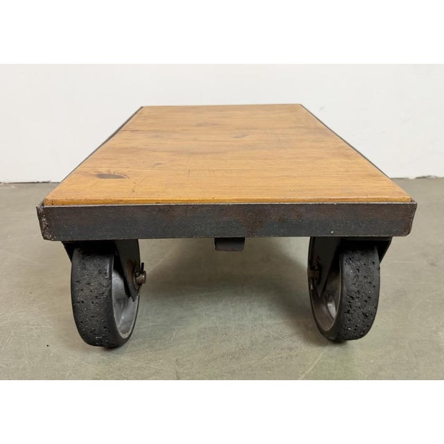 Industrial Black Coffee Table Cart, 1960s For Sale - Image 11 of 14