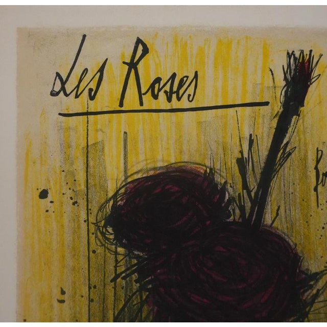 Bernard Buffet, Roses, Lithograph For Sale - Image 7 of 9