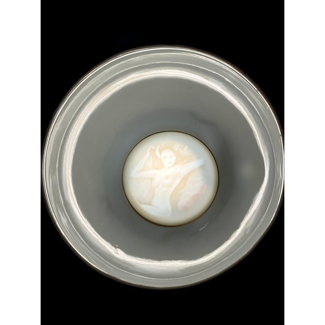 Mid 20th Century Rare Lithophane "Nude" Geisha Dragon Ware Cup and Saucer For Sale - Image 11 of 13