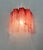 Vintage Murano Glass Tube Wall Sconces with 5 Pink Alabaster Glass Tube, 1990, Set of 2 For Sale - Image 14 of 18