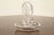 A gorgeous Art Deco or Art Nouveau frosted and clear crystal molded ring dish featuring a freshwater nymph By Lalique...