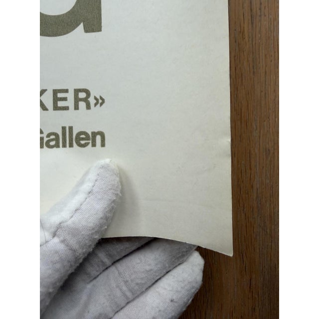 Vintage Exhibition Poster Galerie Erker by Hans Hartung, St. Gallen, 1966 For Sale - Image 6 of 9