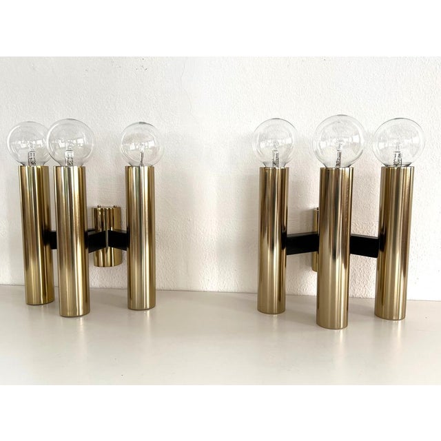 Large Wall Sconces by Jo Hammerborg for Fog & Mørup, 1970s, Set of 2 For Sale - Image 12 of 14