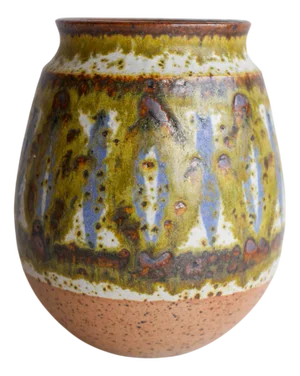 Mid-Century Modern Art Danish Pottery Vase by Michael Andersen, 1960s
