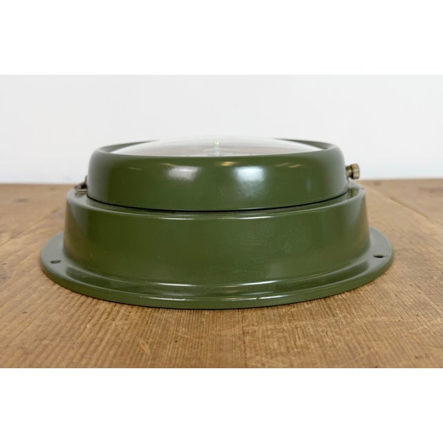 Vintage Green Citizen Ships Wall Clock, 1970s For Sale - Image 9 of 17