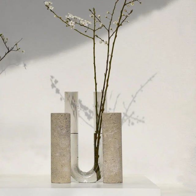 Not Yet Made - Made To Order Grey-Smoked Cochlea Dello Sviluppo Soils Edition Vase by Coki Barbieri For Sale - Image 5 of 6