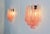 Vintage Pink Glass Petals Drop Wall Sconces, 1990s, Set of 2 For Sale - Image 15 of 16