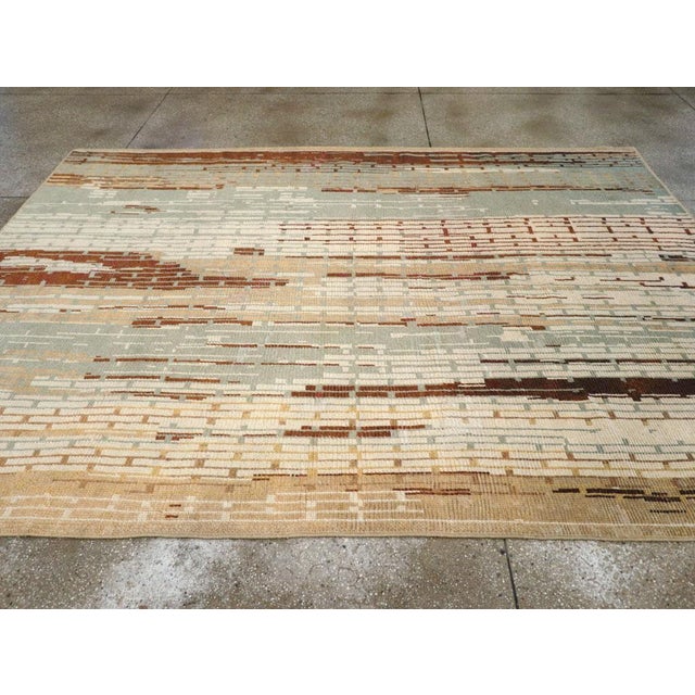 Galerie Shabab Collection Mid-20th Century Handmade French Art Deco Small Room Size Carpet For Sale - Image 4 of 8