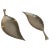 Metal Decorative Brass Leaves, French - A Pair For Sale - Image 7 of 7