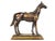 Stunning bronze horse figurine on base. It is unique piece with beautiful details to enhance any home or office decor....