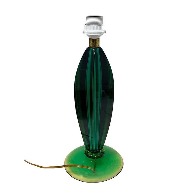Italian Glass Table Lamp attributed to Flavio Poli, 1960s For Sale - Image 10 of 11