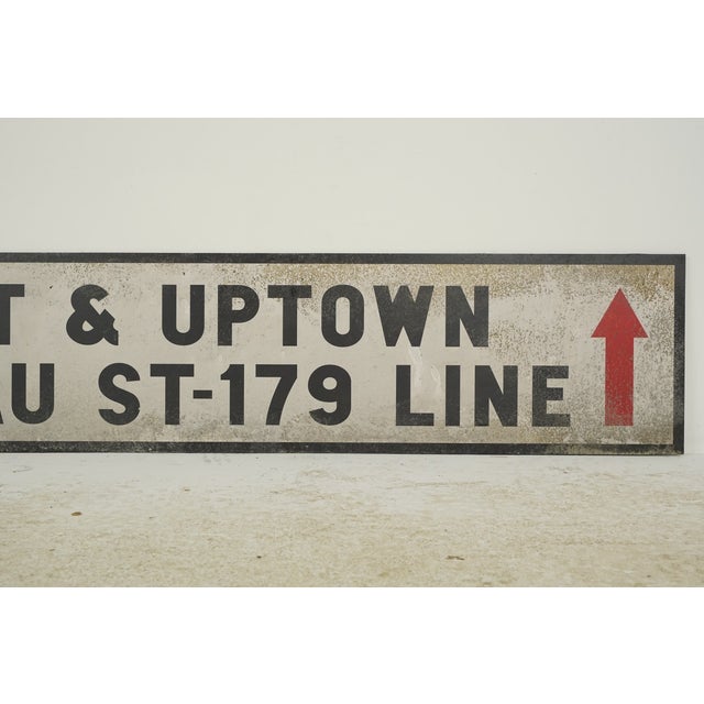 2020s Reclaimed Marty Supreme BMT Nassau Movie Prop Sign For Sale - Image 5 of 6