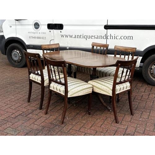 Antique Extending Dining Table and Chairs, Set of 7 For Sale - Image 16 of 18
