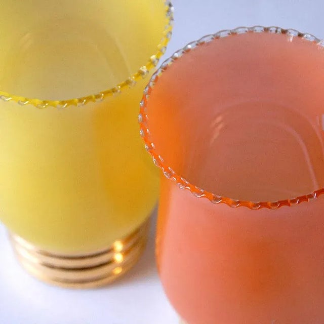 Yellow and Red Vases, 1950s, Set of 2 For Sale - Image 4 of 6