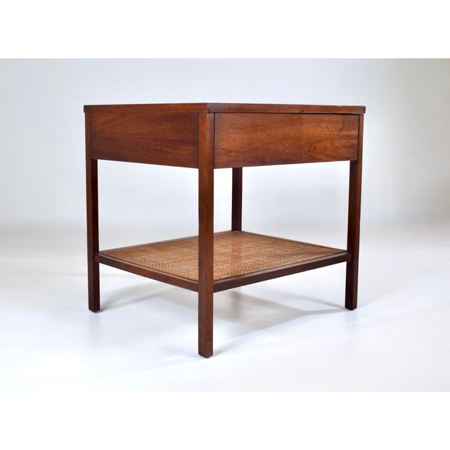 Paul McCobb for Lane Delineator Walnut Caned Side / End Table For Sale In Philadelphia - Image 6 of 8