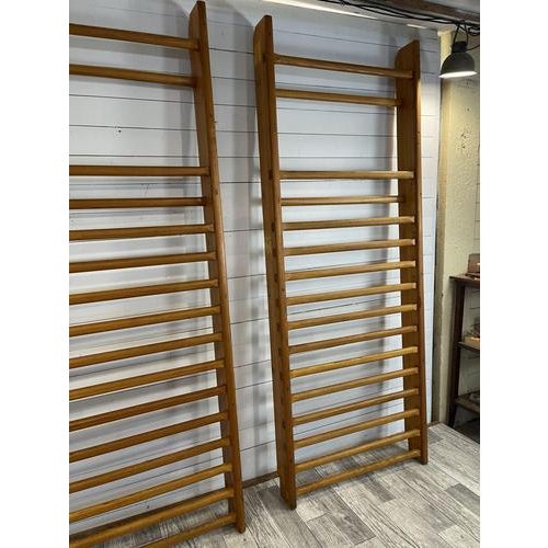 Brown Vintage Gymnastick Ladder, 1960s For Sale - Image 8 of 10