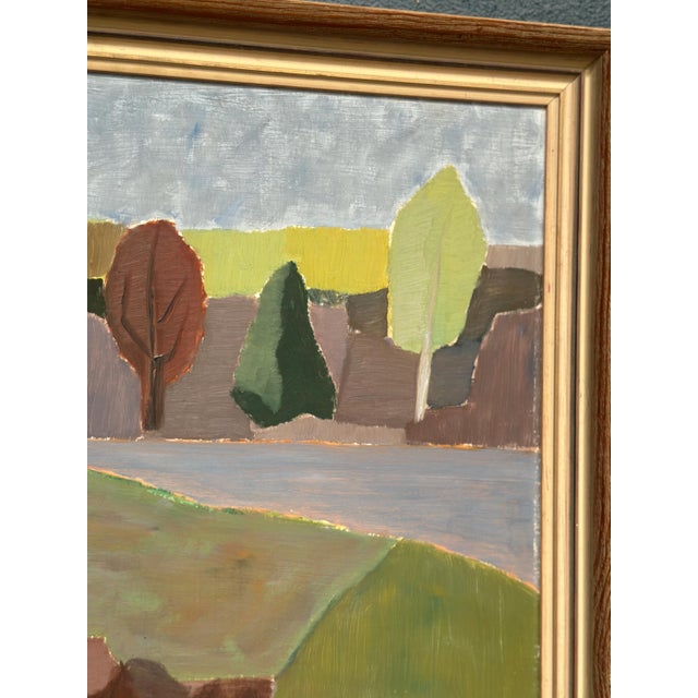 Carl‑einar Andersson, Trees and Fields, 1959, Oil on Panel, Framed For Sale - Image 10 of 18