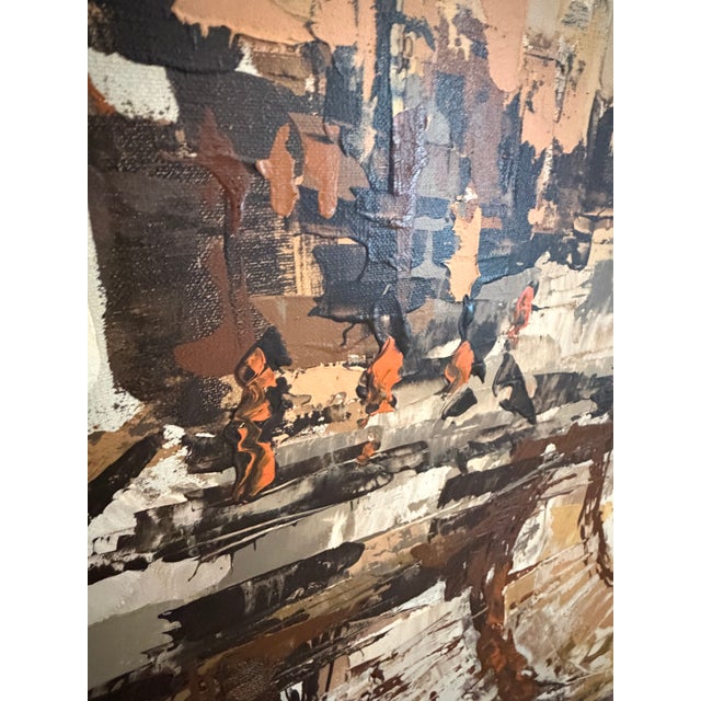 Original Etta Benjamin Cien (1924–2009) Mid-Century Modern Painting, Hillside Original For Sale - Image 4 of 12