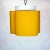 Ceiling Lamp with 3 Yellow Fabric Shades, 1960s For Sale - Image 10 of 10