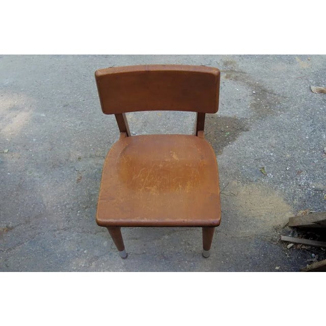 Wood Mid-Century Modern Child's Chair For Sale - Image 7 of 8