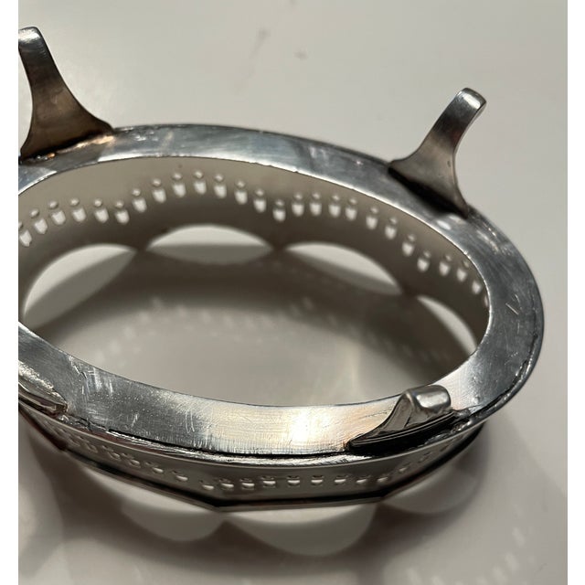 Metal 1930s Set of Three Silverplate Master Salts For Sale - Image 7 of 7