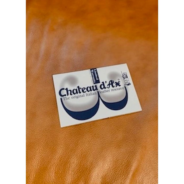 Chateau d'Ax Italian Leather 3 Seater Sofa Y2k For Sale - Image 13 of 18
