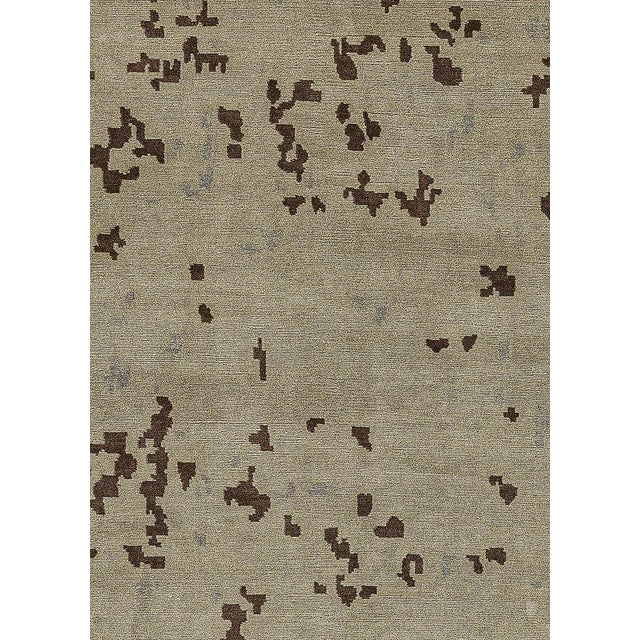Contemporary abstract handmade silk and wool rug by Doris Leslie Blau. Size: 10'2" × 14'2" (309 × 431 cm). This high-end...