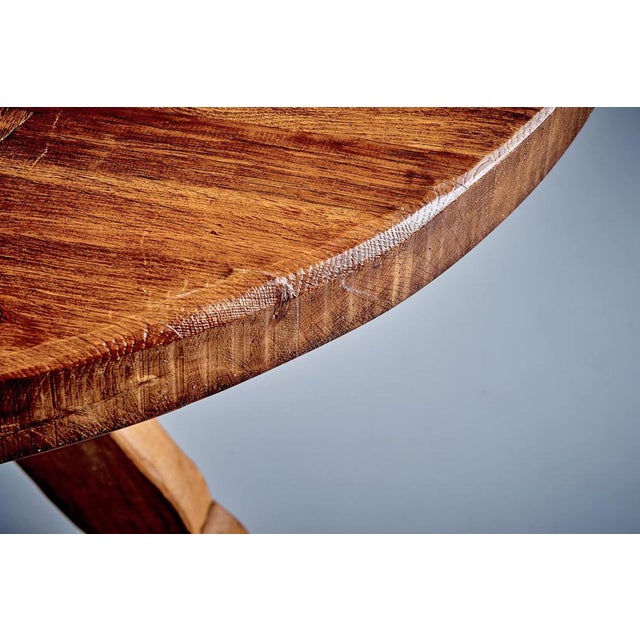 Brutalist Oak Dining Table and Chairs, 1970s, Set of 6 For Sale - Image 9 of 18