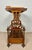 Brown 1930s Victorian Walnut Canterbury Magazine Rack with Tray Top For Sale - Image 8 of 10