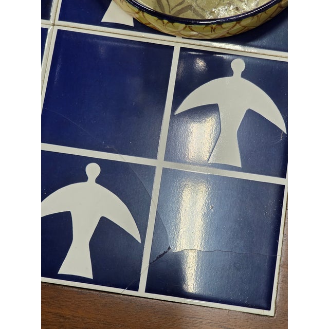 1950s Broyhill Brasilia Drop Leaf Bar With Tile Top For Sale - Image 11 of 12