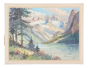 Ingvar Christian Aigens, Tyrol, Oil on Canvas