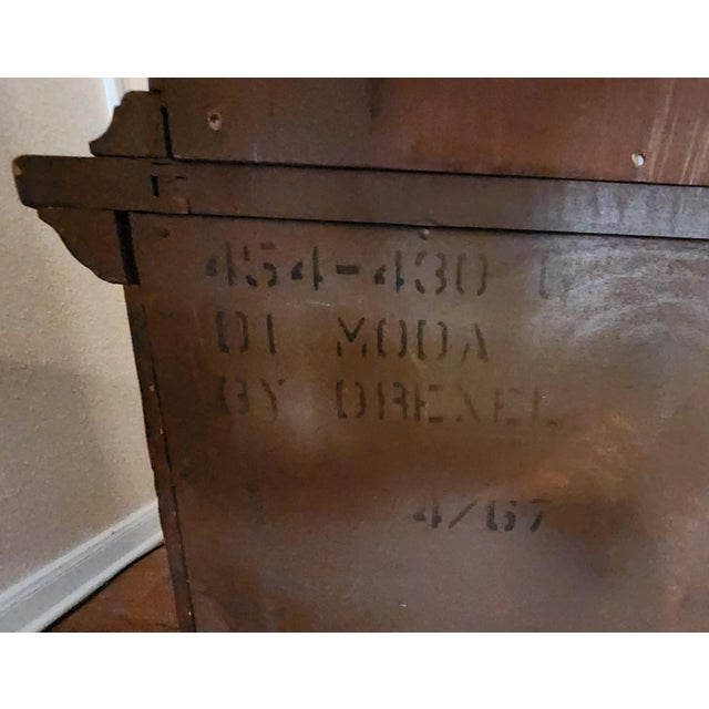 1967 Di Moda by Drexel Italian Neoclassical Tuscan Style Cabinet – Timeless Elegance for the Refined Collector For Sale In Baton Rouge - Image 6 of 12