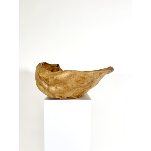Large Swedish Burl Wood Bowl, 1971 For Sale - Image 4 of 10