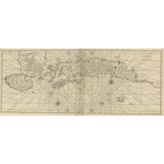 Early 18th Century Antique Map of the Moluccas or the Famed Spice Islands of Indonesia, 1724 For Sale - Image 5 of 5