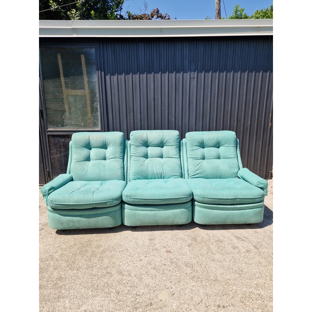 Vintage Modular Sofa by Michel Cadestin for Orchid Edition, 1970s, Set of 3 For Sale - Image 9 of 18