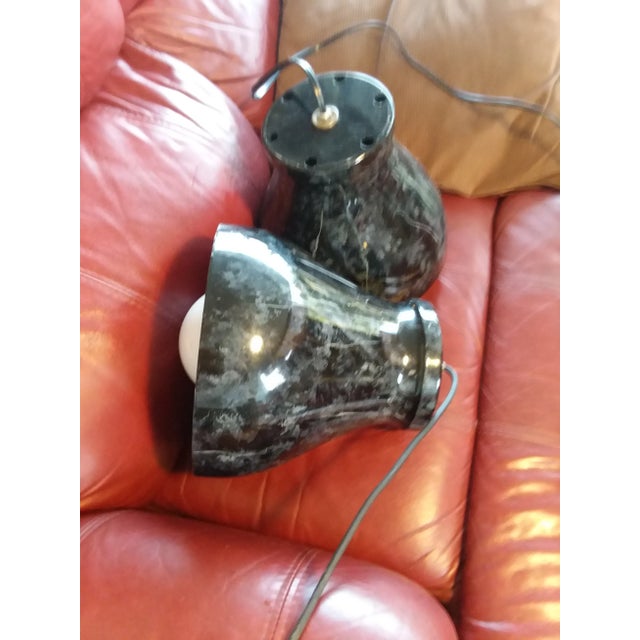 Two Mid Century Enameled Pendant Lamp For Sale - Image 11 of 11