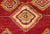 Tribal Turkish Konya Rug With Diamond Design in Beautiful Royal Red Background For Sale - Image 10 of 13