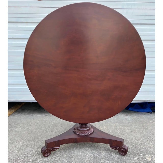 19th Century English Regency Mahogany Center Table For Sale In Richmond - Image 6 of 7
