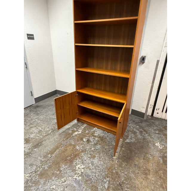2010s Scandinavian Designs Veneer Bookcase + Storage, Vintage For Sale - Image 5 of 12