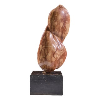 Mario DeNoto Mid Century Red Marble Figurine Sculpture For Sale