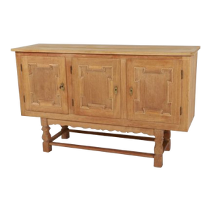 Danish Oak Sideboard C. 1970's in the Style of Henning Kjaernulf