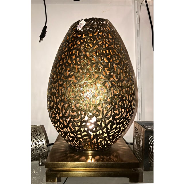 This stunning embossed Brass floor lamp is inspired by the elegant and intricate designs of Arabic Ottmani style. The lamp...