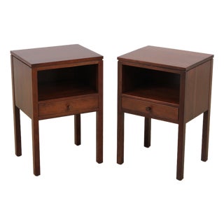 Pair of Stickley Metropolitan Cherry 1 Drawer Nightstands For Sale