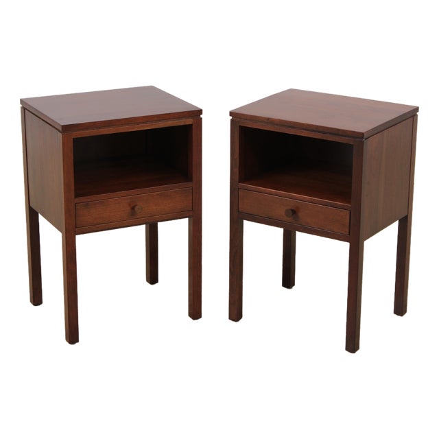 Pair of Stickley Metropolitan Cherry 1 Drawer Nightstands For Sale
